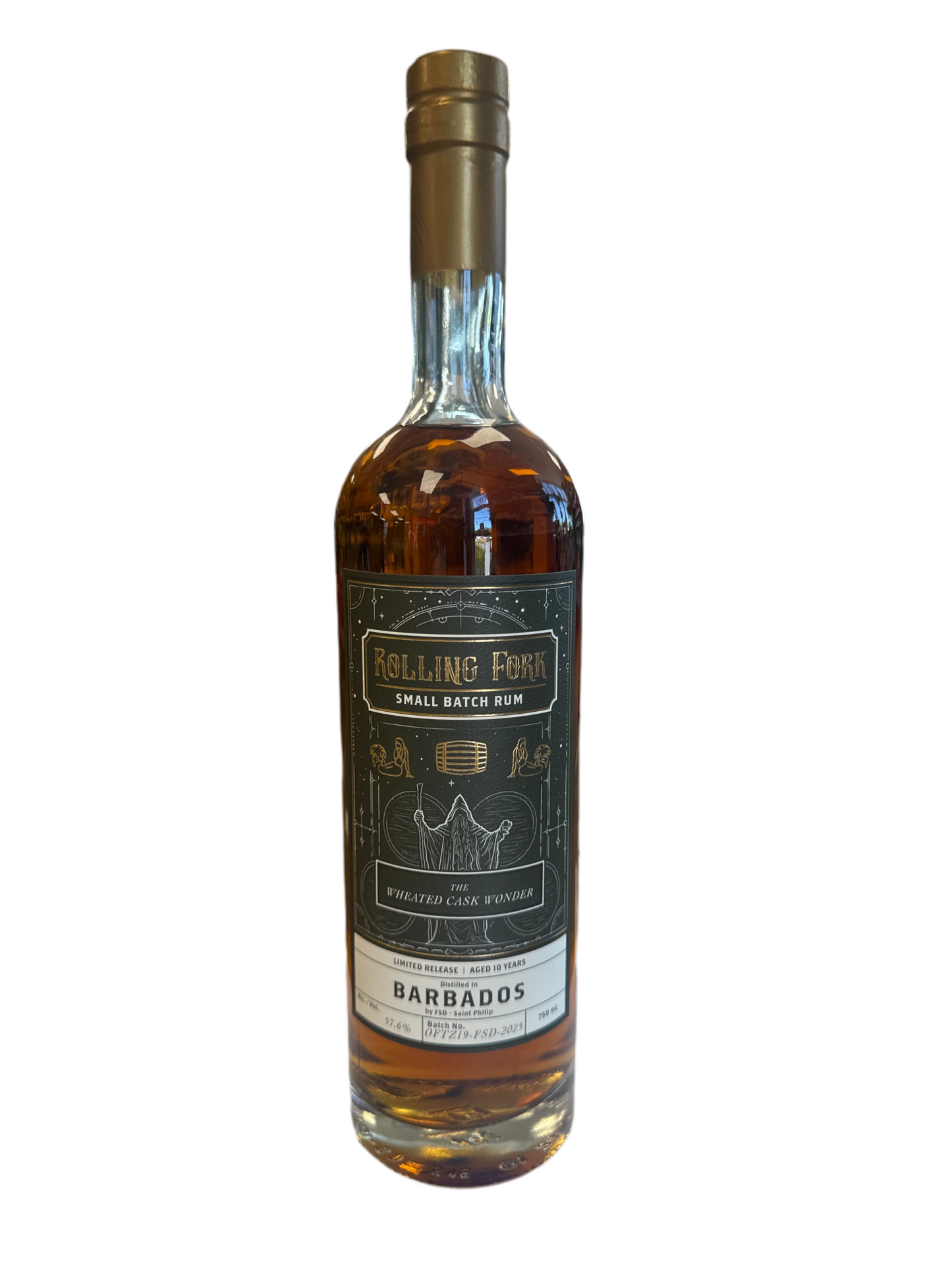 2025 Rolling Fork ‘the Wheated Cask Wonder’, 7yr Foursquare rum aged 2yr in Old Fitzgerald Barrel, Indiana x Kentucky x Barbados