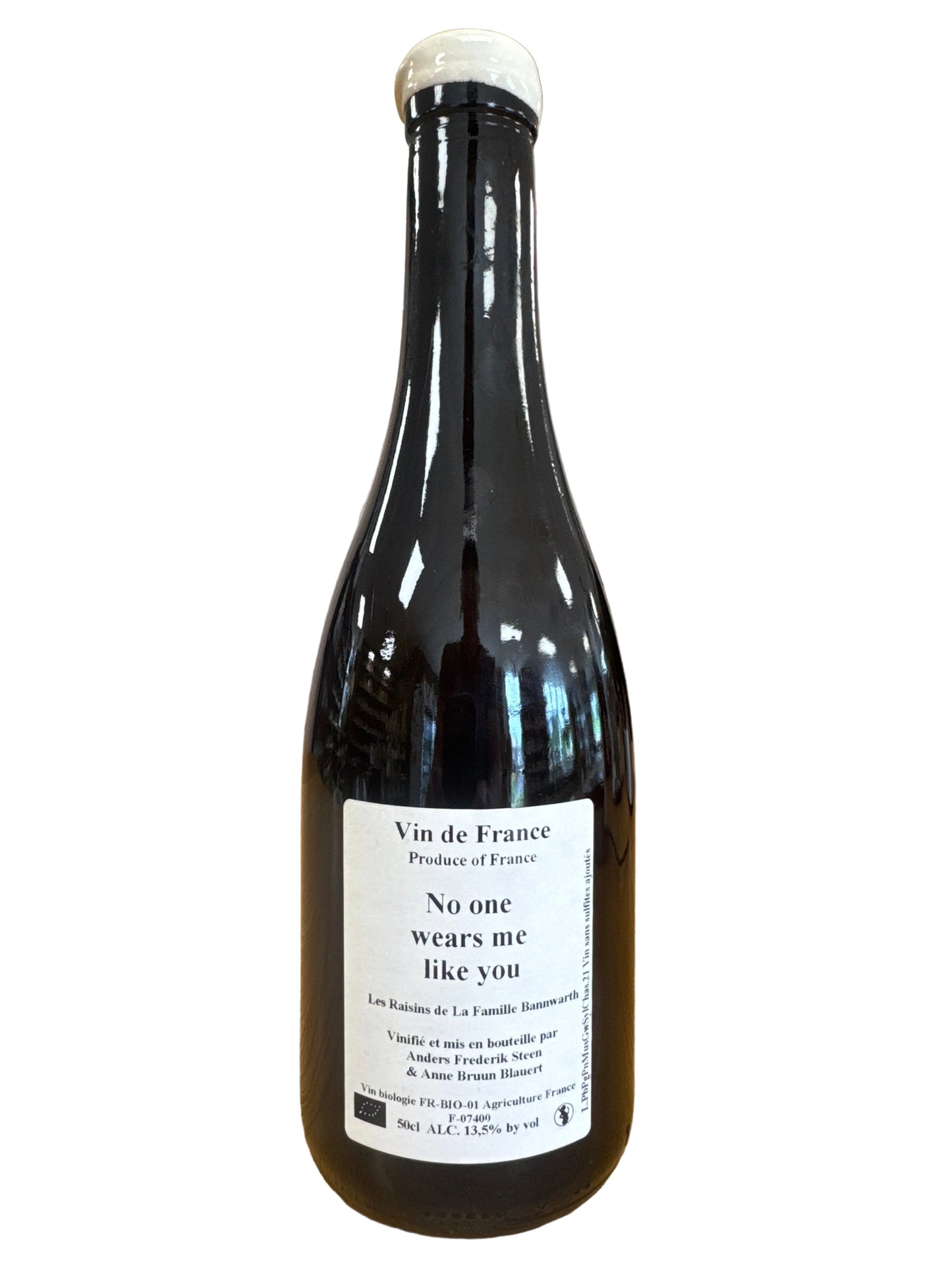 2021 Anders Frederik Steen + Anne Bruun Blauert ‘No one wears me like you’ Pinots, Chasselas, Sylvaner, Muscat + Gewurztraminer, Alsace, France 500mL