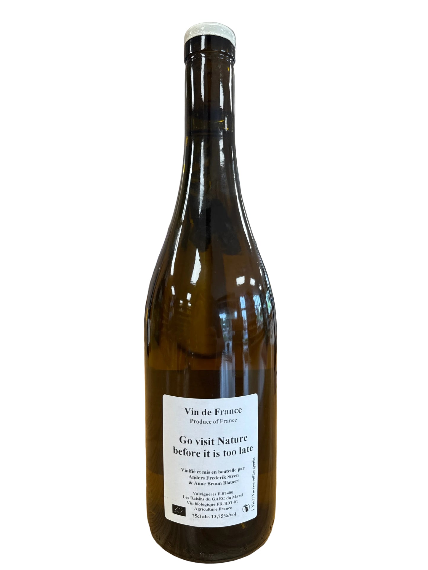 2022 Anders Fredrick Steen + Anne Bruun Blauert ‘Go Visit Nature Before it’s too Late’ Viognier, Ardeche, France