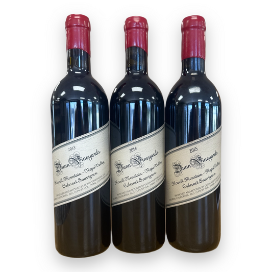 2013/2014/2015 Dunn Vineyards, Cabernet Sauvignon | Howell Mountain, California VERTICAL