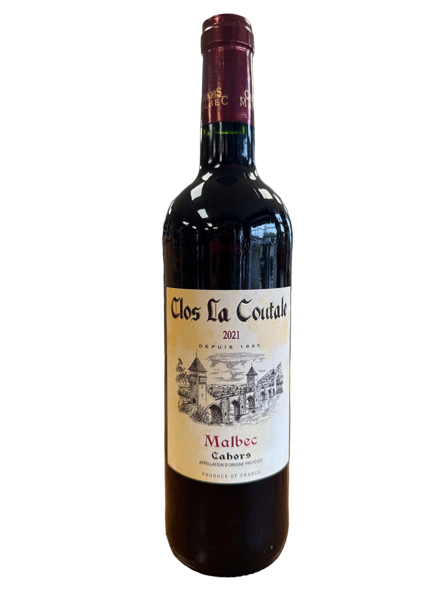 2021 Clos la Coutale, Malbec + Merlot, Cahors, France