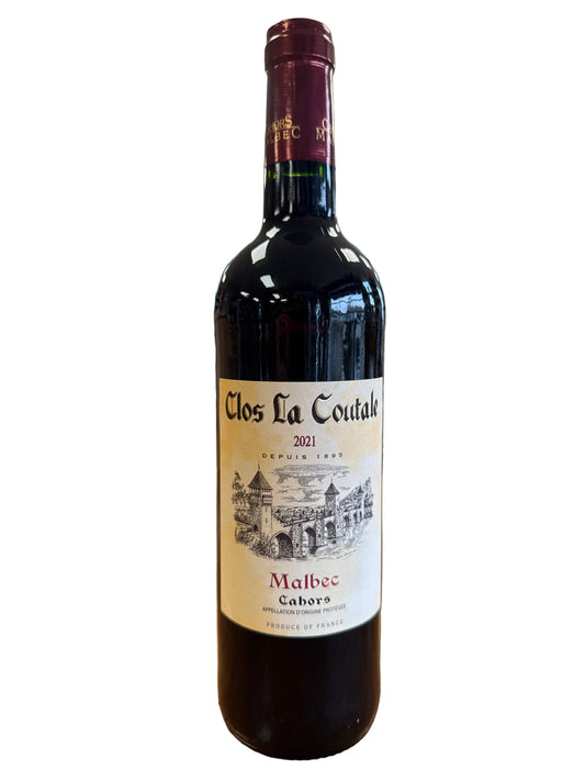 2021 Clos la Coutale, Malbec + Merlot, Cahors, France